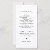 JENNA Rustic Watercolor Dennengehakt Huwelijksprog Bedankkaart (Achterkant)