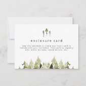 JENNA Rustic Waterverf Pine Enclosure Kaart (Voorkant)