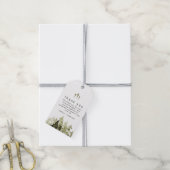 JENNA Rustic Waterverf Pine Tree-tag Cadeaulabel (Met Touw)