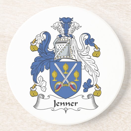 Jenner Family Crest Zandsteen Onderzetter (Voorkant)