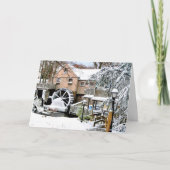 Jenney Grist Mill in Plymouth, MA Feestdagen Kaart (Voorkant)