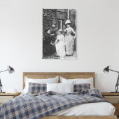 Jennie Jerome, later Lady Randolph Churchill Canvas Afdruk (Insitu (Slaapkamer))
