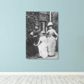 Jennie Jerome, later Lady Randolph Churchill Canvas Afdruk (Insitu (Houten vloer))