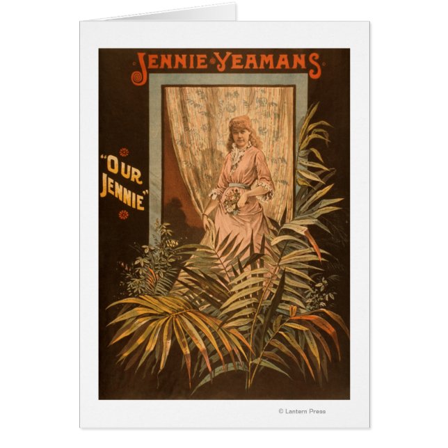 Jennie Yeamans "Our Jennie" Play Poster (Voorkant)