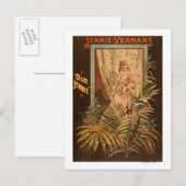 Jennie Yeamans "Our Jennie" Play Poster Briefkaart (Voorkant / Achterkant)