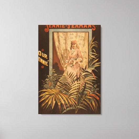 Jennie Yeamans "Our Jennie" Play Poster Canvas Afdruk (Voorkant)