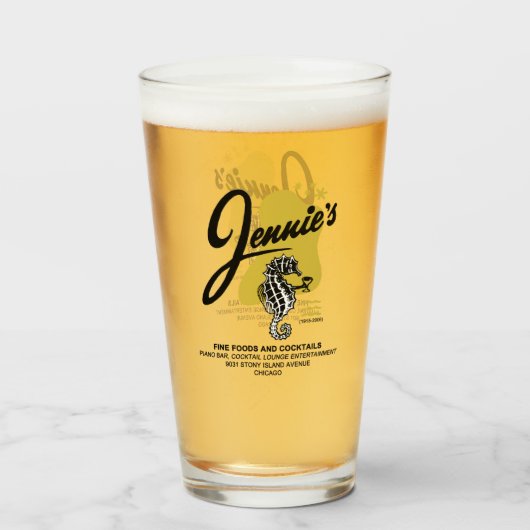 Jennie's Restaurant & Lounge, Chicago Glas (Voorkant gevuld)