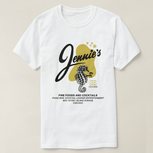 Jennie's Restaurant & Lounge, Chicago T-shirt (Design voorkant)