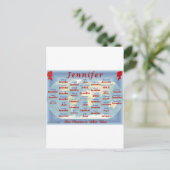 Jennifer Briefkaart (Staand voorkant)