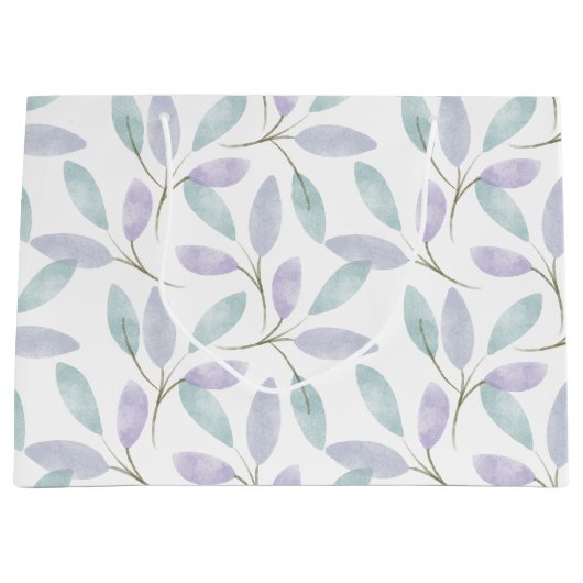 Jennifer Collection Watercolor Bladeren Groot Cadeauzakje (Voorkant)
