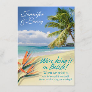 Jennifer EMERALD WATERS Belize receptie (linnen) Kaart