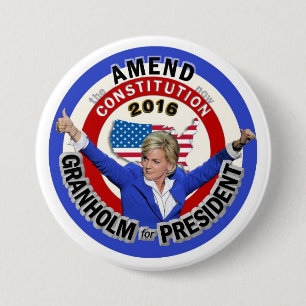 Jennifer Granholm voor President 2016 Ronde Button 7,6 Cm