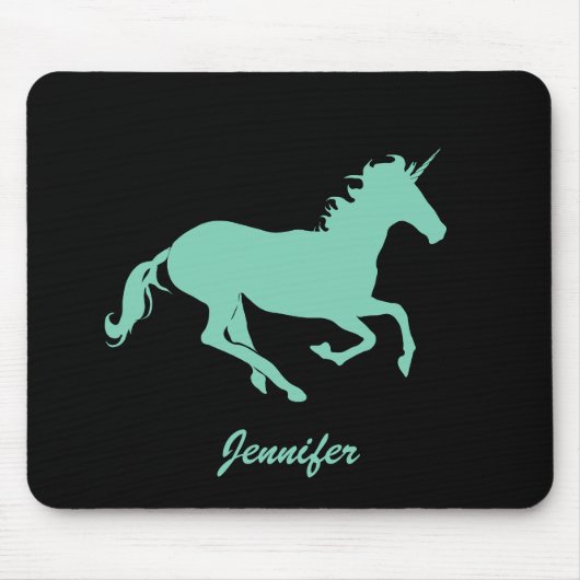 Jennifer_Green Unicorn Ruilkleur Muismat (Voorkant)