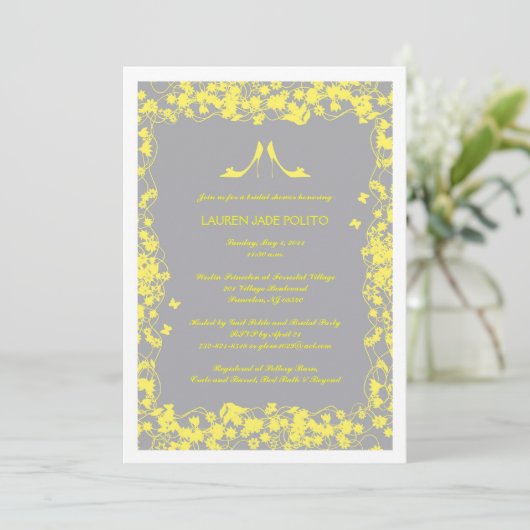 Jennifer Invitations - de Tekst van het Manuscript Kaart (Staand voorkant)