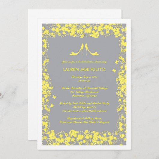 Jennifer Invitations - de Tekst van het Manuscript Kaart (Voorkant / Achterkant)