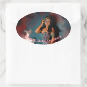 Jennifer Linnea 1 Fanz Ovale Sticker (Tas)