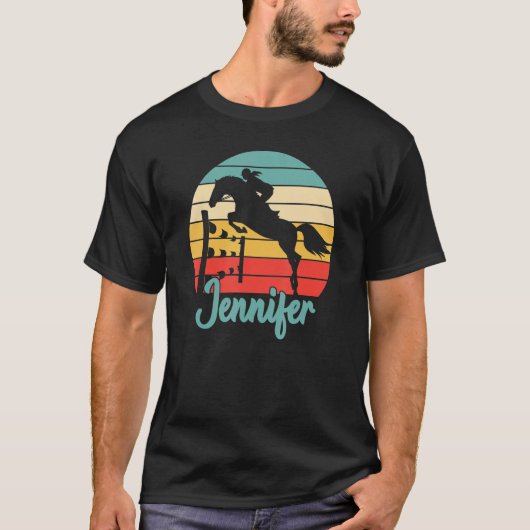 Jennifer Name Gift - Equestrian Shirt Jennifer Hor (Voorkant)