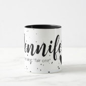 Jennifer Name Mok Betekenis zwart-wit Modern (Midden)