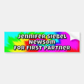 Jennifer Seibel Newsom for first partner Bumpersticker (Voorkant)