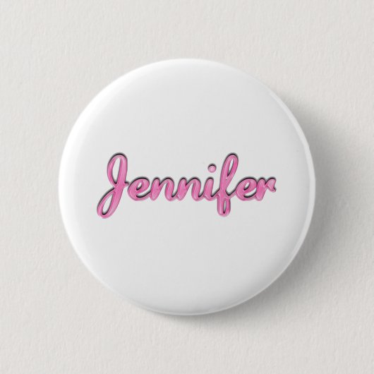 Jennifer, voor Jennifer Ronde Button 5,7 Cm (Voorkant)
