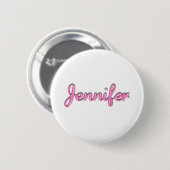 Jennifer, voor Jennifer Ronde Button 5,7 Cm (Voorkant /achterkant)