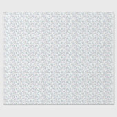 Jennifer Waterverf Bladeren, blauw groen paarse Cadeaupapier (Vlak)