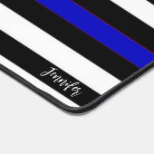 Jennifer's dunne blauwe lijn bureaumat (Hoek)