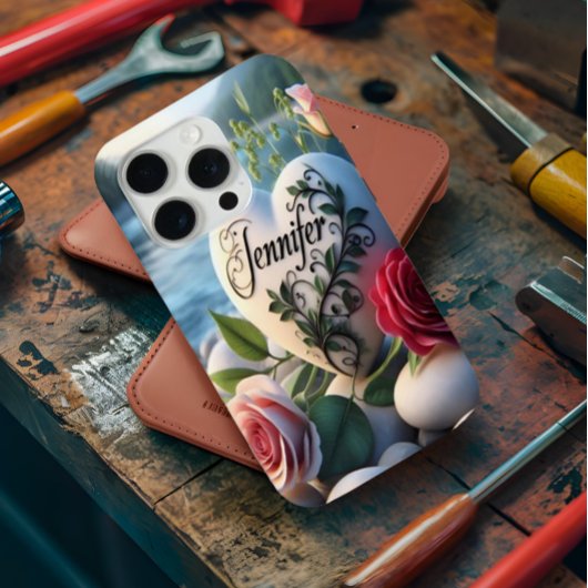 Jennifer's hart bij de rivier Case-Mate iPhone case