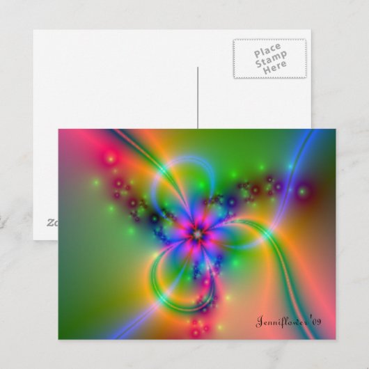 Jenniflower #7 briefkaart (Voorkant / Achterkant)