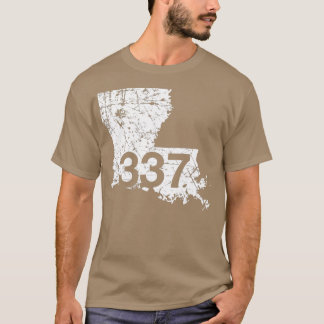 Jennings Lafayette Jeanerette Area Code 337 Louis T-shirt