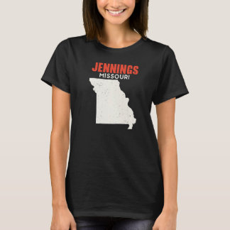 Jennings Missouri USA State America Travel Missour T-shirt