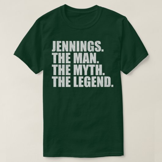JenningsJennings Achternaam Jennings T-shirt (Design voorkant)