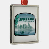Jenny Lake Grand Teton Nationaal Park Herten Metalen Ornament (Rechts)