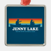 Jenny Lake Grand Teton National Park Canoe Metalen Ornament (Voorkant)