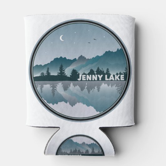 Jenny Lake Grand Teton National Park Reflection Blikjeskoeler (Achterkant)