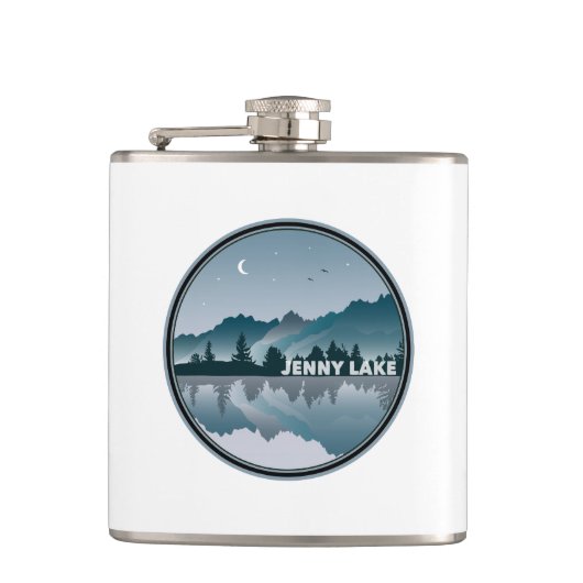 Jenny Lake Grand Teton National Park Reflection Heupfles (Voorkant)