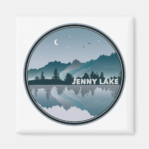 Jenny Lake Grand Teton National Park Reflection Magneet
