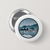Jenny Lake Grand Teton National Park Reflection Ronde Button 5,7 Cm (Voorkant /achterkant)