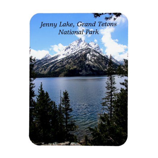 Jenny Lake Grand Tetons Flexible Photo Magnet Magneet (Verticaal)