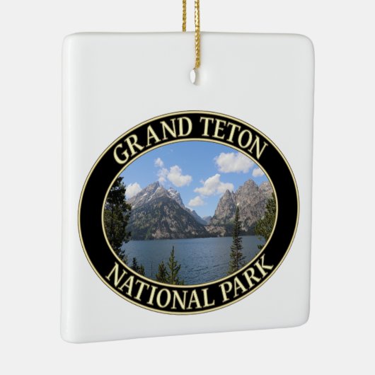 Jenny Lake in Grand Teton National Park in Wyoming Keramisch Ornament (Rechts)