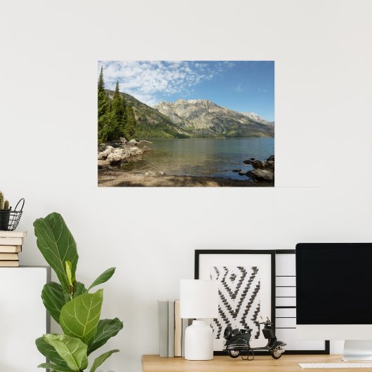 Jenny Lake in Grand Teton National Park Poster (Thuiskantoor)