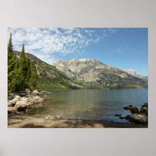 Jenny Lake in Grand Teton National Park Poster