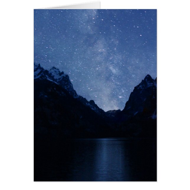 Jenny Lake reflecteert de Melkweg (Voorkant)