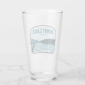 Jenny Lake Wyoming Gevist Rod Glas (Achterkant)