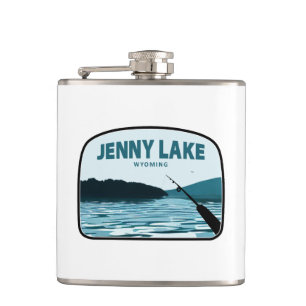 Jenny Lake Wyoming Gevist Rod Heupfles