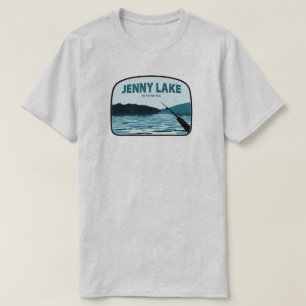 Jenny Lake Wyoming Gevist Rod T-shirt