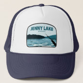 Jenny Lake Wyoming Gevist Rod Trucker Pet (Voorkant)