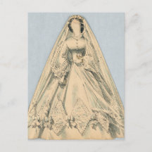  Jenny Lind Paper Doll Bridal Gown Briefkaart