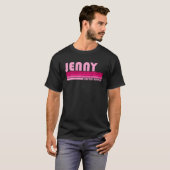 JENNY Name Personalized Retro 80S 90S Birt T-shirt (Voorkant volledig)