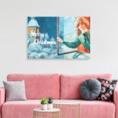  Jenny Nyström Custom Merry Christmas Canvas Afdruk (Insitu (Woonkamer))